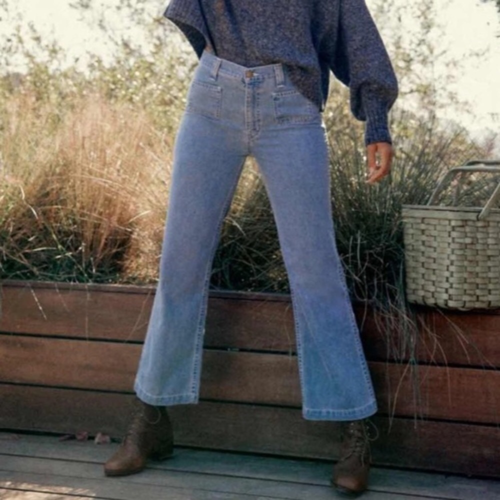 Christy Dawn Wide leg LuLu Jeans /Square Pocket